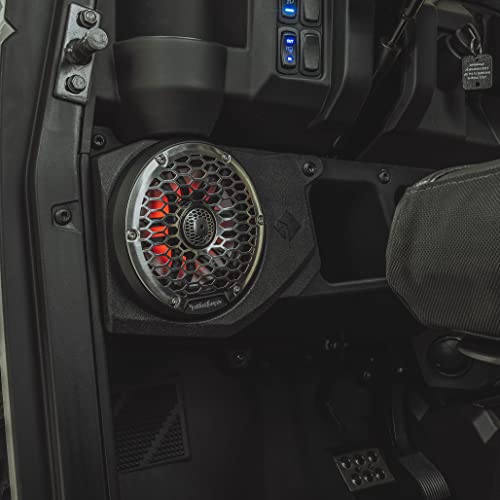 Rockford Fosgate RNGR18RC-STG6 Audio Kit: Ride Command Interface, 1500-Watt Amp, M2 Color Optix Multicolor LED Lighted Front, Rear Speakers & Subwoofer for Select Polaris Ranger Models (2018-2022) Rockford Fosgate RNGR18RC-STG6 Audio Kit: Ride Command Interface, 1500-Watt Amp, M2 Color Optix Multicolor LED Lighted Front, Rear Speakers & Subwoofer for Select Polaris Ranger Models (2018-2022)